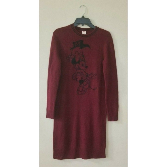 Mickey Mouse Limited Edition X Uniqlo  UNIQLO Disney Minnie Mouse Sweater Dress - Picture 2 of 6